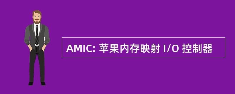 AMIC: 苹果内存映射 I/O 控制器