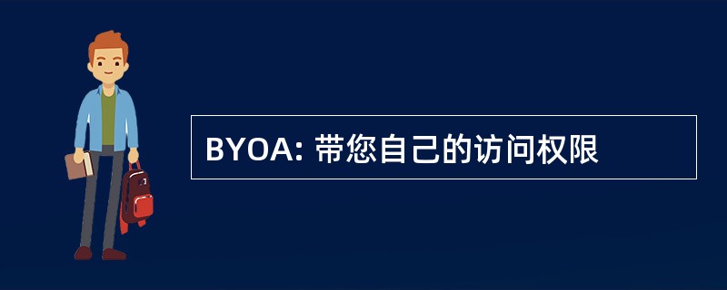 BYOA: 带您自己的访问权限