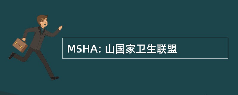 MSHA: 山国家卫生联盟