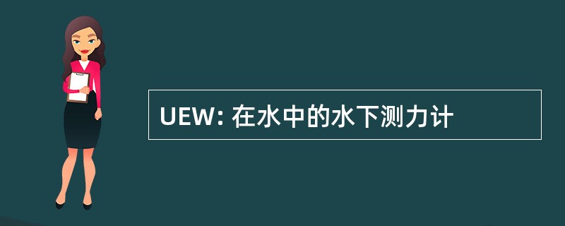 UEW: 在水中的水下测力计