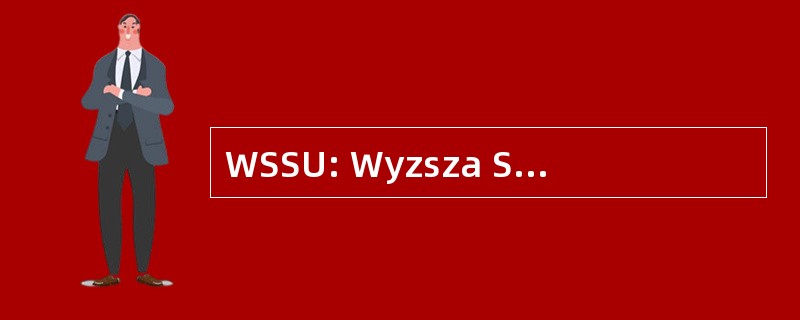 WSSU: Wyzsza Szkola Sztuki Uzytkowej