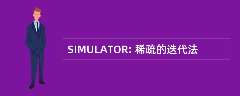 SIMULATOR: 稀疏的迭代法