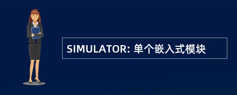 SIMULATOR: 单个嵌入式模块