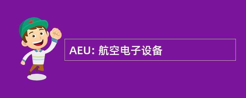 AEU: 航空电子设备