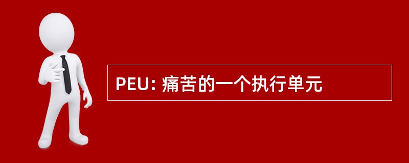 PEU: 痛苦的一个执行单元