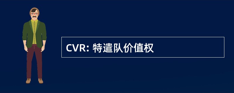 CVR: 特遣队价值权