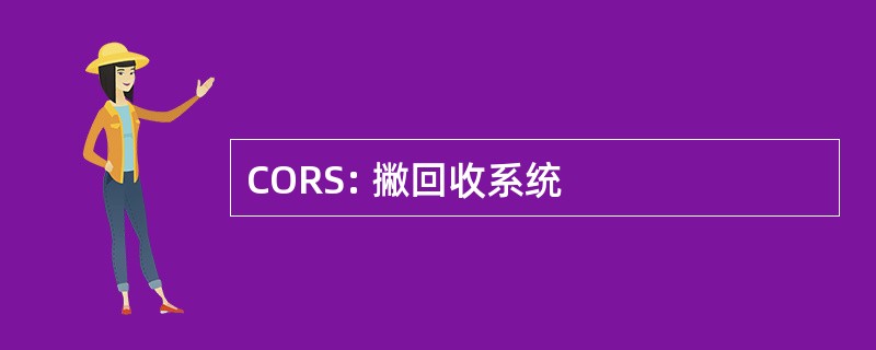 CORS: 撇回收系统