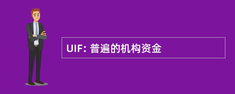 UIF: 普遍的机构资金