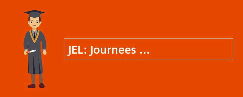 JEL: Journees 年 Linguistiques 南特