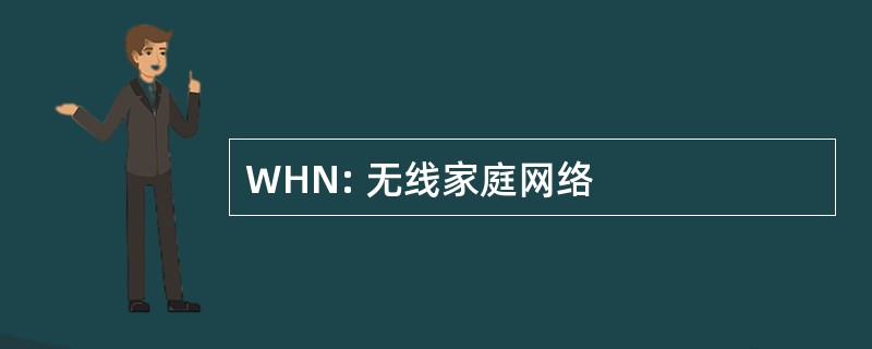 WHN: 无线家庭网络