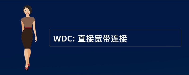 WDC: 直接宽带连接