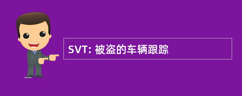 SVT: 被盗的车辆跟踪