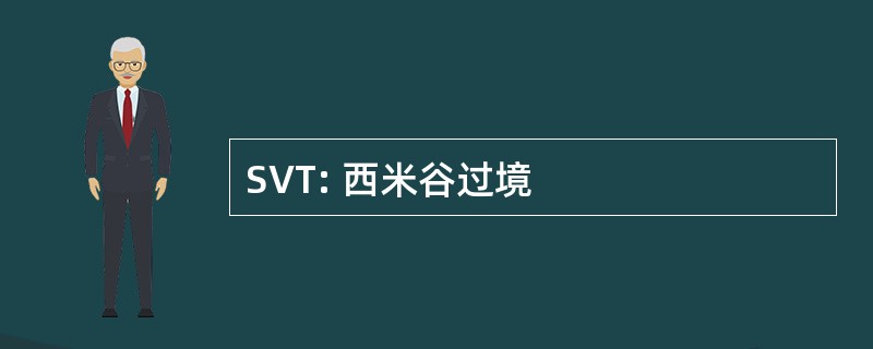 SVT: 西米谷过境