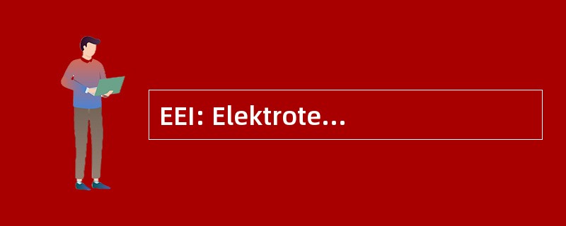 EEI: Elektrotechnik 德国斯坦格 Informationstechnik