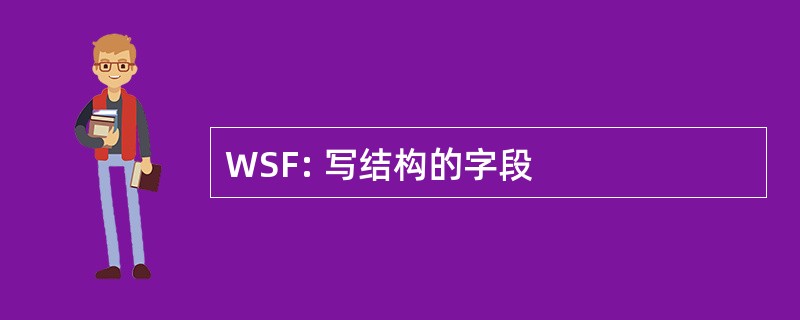 WSF: 写结构的字段