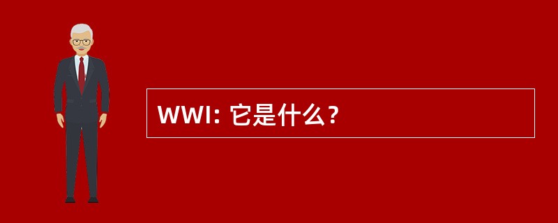 WWI: 它是什么？