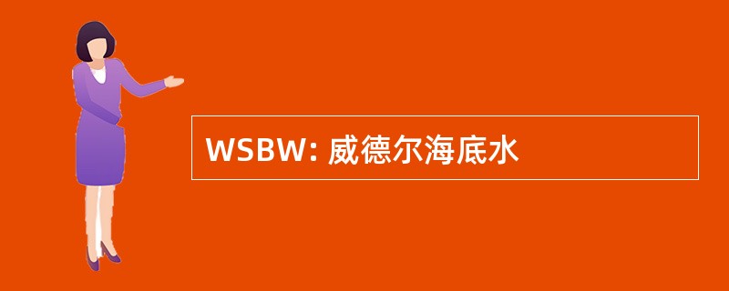 WSBW: 威德尔海底水