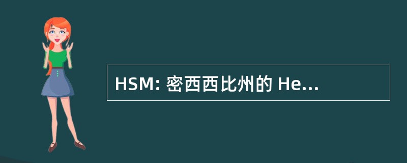 HSM: 密西西比州的 HealthSystems