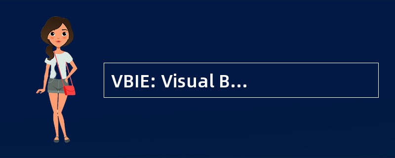 VBIE: Visual Basic Internet Explorer