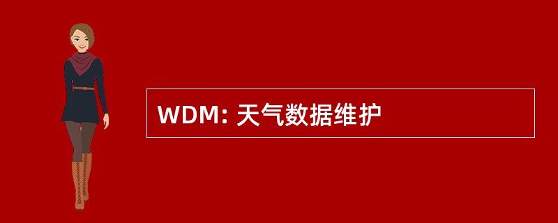 WDM: 天气数据维护