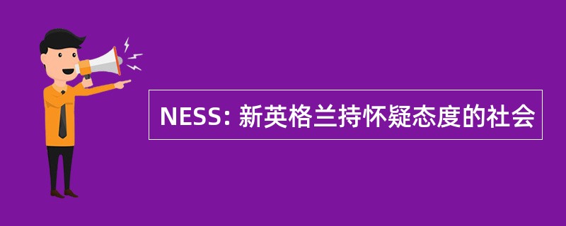 NESS: 新英格兰持怀疑态度的社会