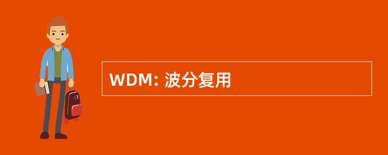 WDM: 波分复用