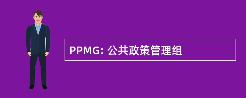 PPMG: 公共政策管理组