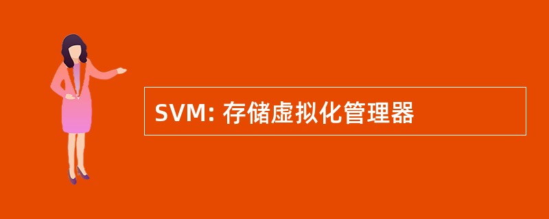 SVM: 存储虚拟化管理器