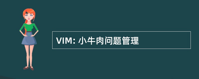 VIM: 小牛肉问题管理