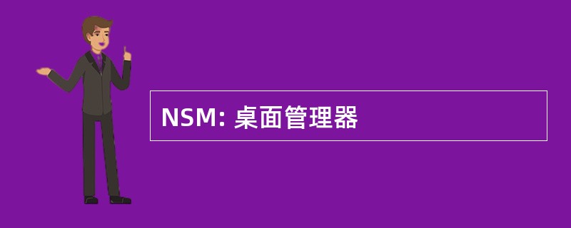 NSM: 桌面管理器