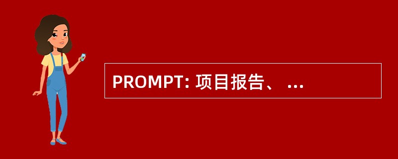 PROMPT: 项目报告、 组织 & 管理规划技术