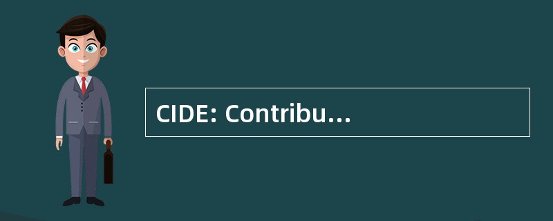 CIDE: Contribuição de Intervenção 没有 Domínio 价值