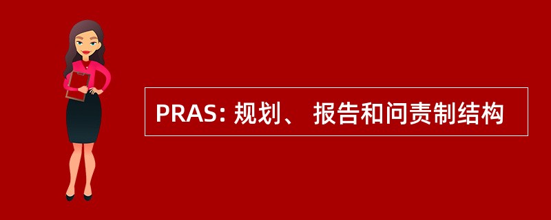 PRAS: 规划、 报告和问责制结构