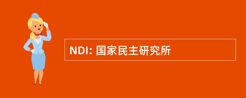 NDI: 国家民主研究所