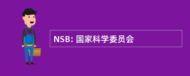 NSB: 国家科学委员会