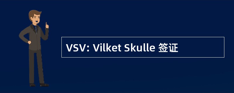 VSV: Vilket Skulle 签证