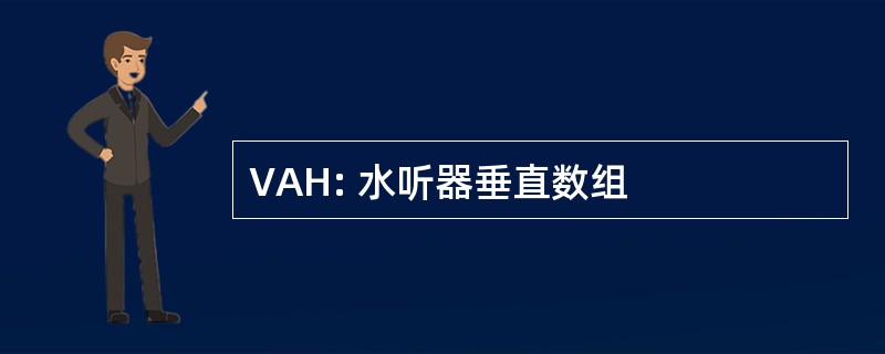 VAH: 水听器垂直数组