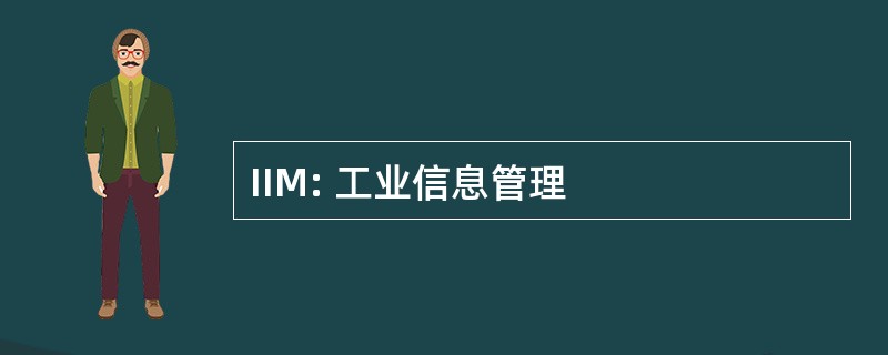 IIM: 工业信息管理