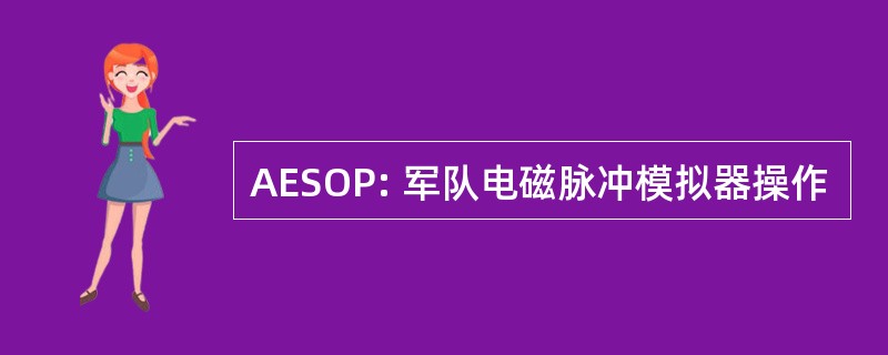 AESOP: 军队电磁脉冲模拟器操作