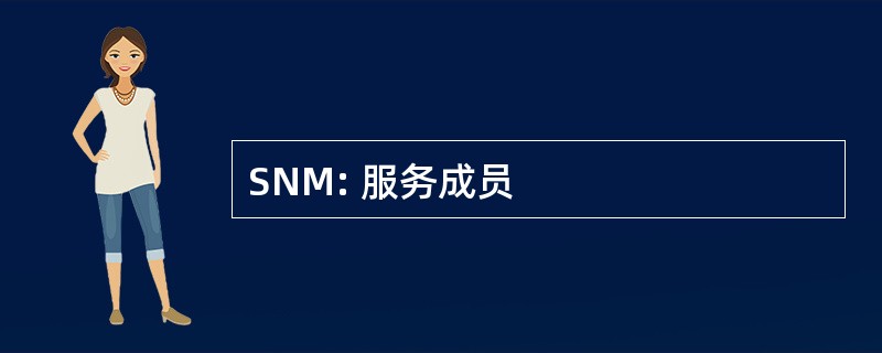 SNM: 服务成员