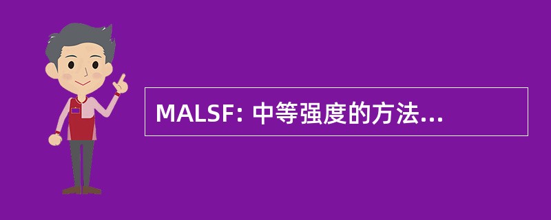 MALSF: 中等强度的方法照明系统的测序闪光器