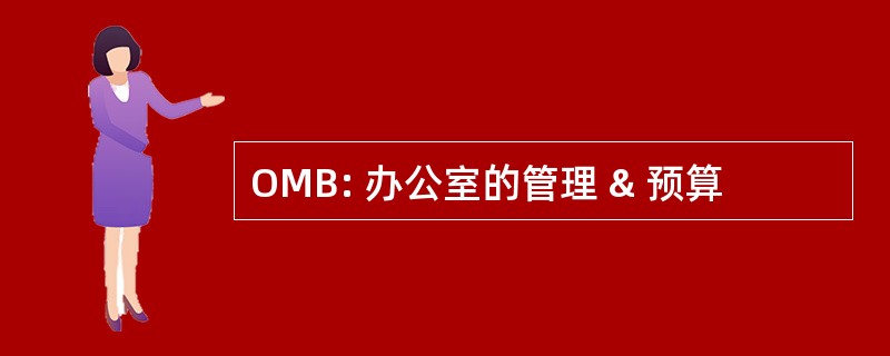 OMB: 办公室的管理 & 预算