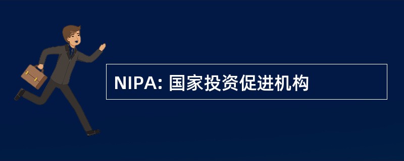 NIPA: 国家投资促进机构