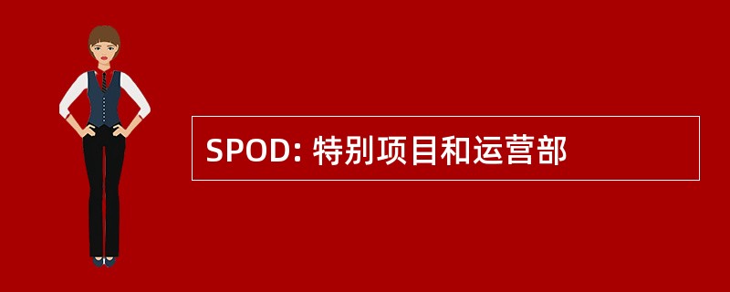 SPOD: 特别项目和运营部