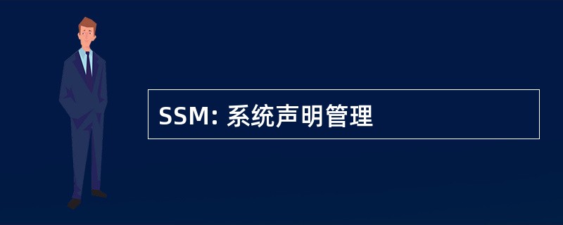 SSM: 系统声明管理