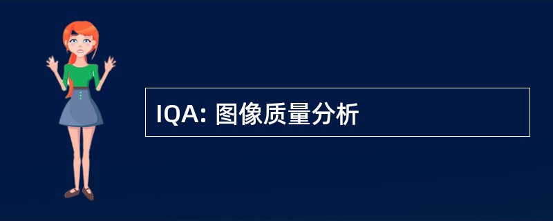 IQA: 图像质量分析