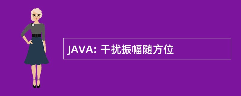 JAVA: 干扰振幅随方位