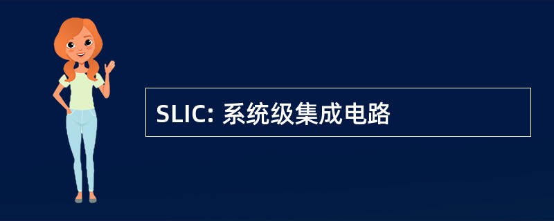 SLIC: 系统级集成电路