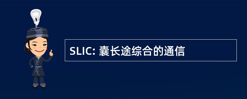 SLIC: 囊长途综合的通信