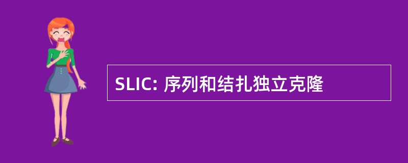 SLIC: 序列和结扎独立克隆